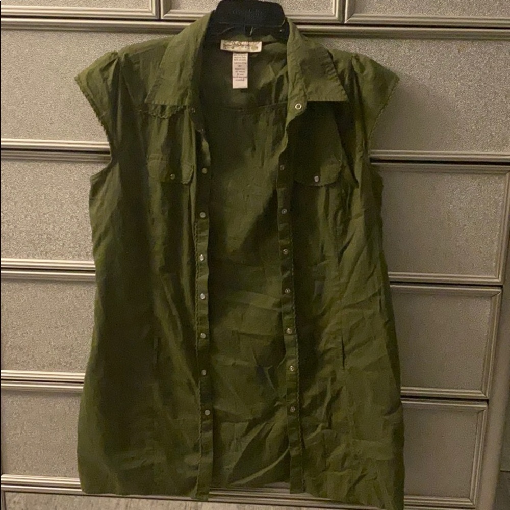 Army Green Shirt (wore it as a dress)
